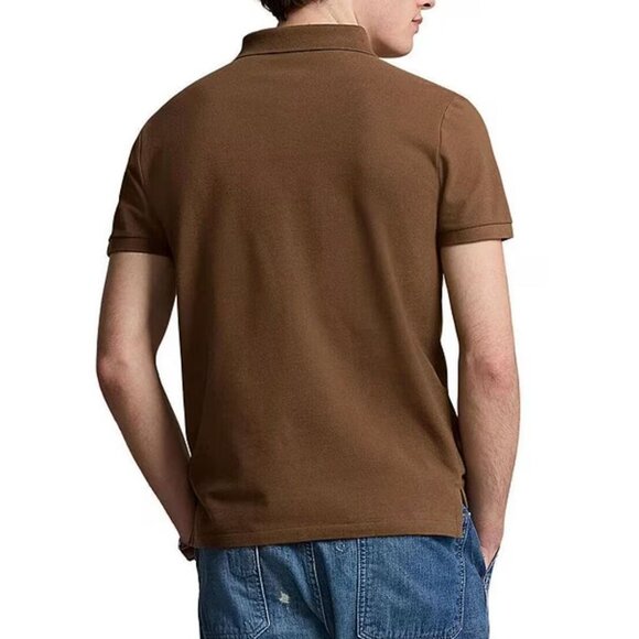 Polo Ralph Lauren Cotton Brown Polo Short Sleeve Shirt Size Large - Picture 2 of 6